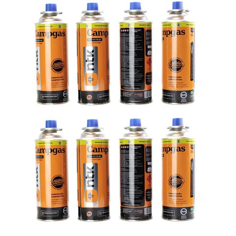 Kit 16 Refil Gás Butano Campgas 227g Ntk para Fogareiro e Maçarico