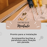 Nicho Triplo Casa Prateleira Infantil para Livros, Brinquedos e Decoração Expositor de Bonecas de Ma - 3