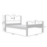Cama de Casal em Mdf 151x202cm Oasis 138 - 3