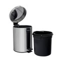 Ver imagem 4 de Lixeira Inox 5L Com Pedal Bene Casa