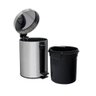 Lixeira Inox 5L Com Pedal Bene Casa - 4