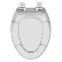 Ver imagem 3 de Assento Sanitário Fechamento Suave Alongado PP Branco/Gelo Tupan