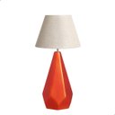 Ver imagem 1 de Abajur para Decoração de Sala Laranja Gauss Amsterdã com Cúpula de Tecido