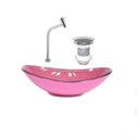 Ver imagem 2 de Kit Cuba Vidro Oval 55cm Torneira e Válvula