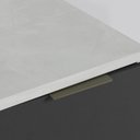 Ver mais imagens de Balcão 1 Porta 40cm com Tampo com Rodapé Puxador 150cm Ipanema CabeCasa MadeiraOriginals Branco/Grafite Trama