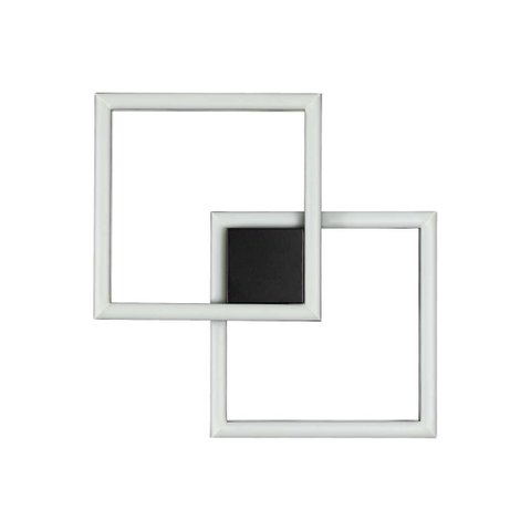 Arandela Plafon Tec Preto 41cm 45w 3000k Led - Gd010b - Bella