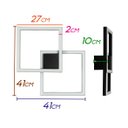 Ver imagem 2 de Arandela Plafon Tec Preto 41cm 45w 3000k Led - Gd010b - Bella