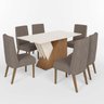 Conjunto Sala de Jantar Mesa Tampo Mdf 6 Cadeiras Jéssica Espresso Móveis - 2