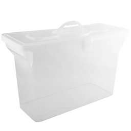 Kit 3 Maletas para Pastas Suspensas Dello Pastas Empilháveis em Polipropileno Transparente - 5