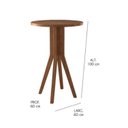 Ver imagem 3 de Conjunto Bistrô 1 Mesa 2 Banquetas Copacabana Preto/Capuccino