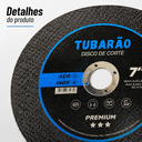 Ver imagem 6 de Kit 10X Disco de Corte 7" X 1,60mm (Premium) - Tubarao