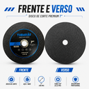 Ver imagem 3 de Kit 10X Disco de Corte 7" X 1,60mm (Premium) - Tubarao