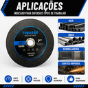 Ver imagem 7 de Kit 10X Disco de Corte 7" X 1,60mm (Premium) - Tubarao