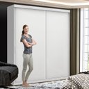 Ver mais imagens de Guarda Roupa Solteiro Premium Luna 138cm 2 Portas 2 Gavetas Espresso Móveis