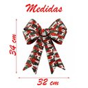 Ver imagem 2 de Kit 6 Enfeites Árvore Natal Laço Decorado Figuras Natalinas 34cm