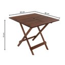 Ver imagem 3 de Conjunto Dobrável Mesa e 4 Cadeiras Cas Abao