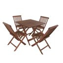 Ver imagem 2 de Conjunto Dobrável Mesa e 4 Cadeiras Cas Abao