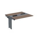 Ver imagem 1 de Complemento de Mesa Plataforma para Coworking para 2 Pessoas 130x120 130cm Industrial Walnut e Grafito Marrom