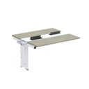 Ver imagem 1 de Complemento de Mesa Plataforma para Coworking para 2 Pessoas 130x120 130cm Industrial Nogueira Casablanca e Branco Bege