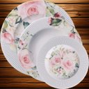 Ver imagem 2 de Kit Jogo Prato Raso Fundo Sobremesa 36pçs 12 Pessoas Ornatta