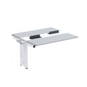 Ver imagem 1 de Complemento de Mesa Plataforma para Coworking para 2 Pessoas 130x120 130cm Industrial Cinza e Branco
