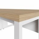 Ver imagem 7 de Plataforma de Trabalho 4 Pessoas 3,00m X 1,20m Pés Metal F5 Cor:macadâmia com Branco