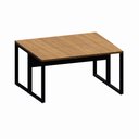 Ver imagem 5 de Plataforma de Trabalho 1,20 m X 1,20 m 2 Lugares Pés Metal 100% MDF F5 Office Cor:Freijó com Preto