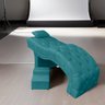 Escada Estofada 2 Degraus para Maca Estetica Clinica Massagem Tatuagem Cílios Suede com Capa Proteto - 2