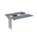 Ver imagem 1 de Complemento de Mesa Plataforma para Coworking para 2 Pessoas 130x120 130cm Industrial Grafito e Cinza