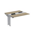 Ver imagem 1 de Complemento de Mesa Plataforma para Coworking para 2 Pessoas 130x120 130cm Industrial Noce Naturalle e Cinza Bege/Marromle