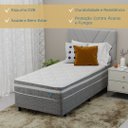 Ver imagem 3 de Conjunto Box Solteiro Mola Ensacada Prodormir Akira (88x188x46cm)