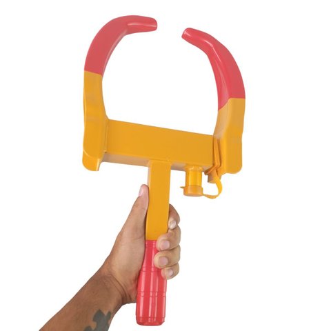 Trava de Roda Universal Bloqueador de Pneu Moto Carro Antifurto Roubo Estacionamento Seguranca Reboq