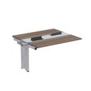Ver imagem 1 de Complemento de Mesa Plataforma para Coworking para 2 Pessoas 130x120 130cm Industrial Walnut e Cinza Marrom