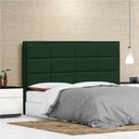 Ver imagem 6 de Cabeceira Casal Tallin P04 140 Cm Suede Verde Tca 947