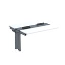 Ver imagem 1 de Complemento de Mesa Plataforma para Coworking para 2 Pessoas 130x120 130cm Industrial Branco e Grafito