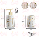 Ver imagem 3 de Kit Lavabo e Banheiro Saboneteira Líquida Escova Raios / 321 Pgb 2 Peças Prata