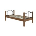 Ver imagem 2 de Cama de Solteiro em MDF 100x202cm Oasis 88 Marrom/Preto/Nature