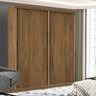 Guarda Roupa Solteiro Premium Luna 138cm 2 Portas 2 Gavetas Espresso Móveis - 2