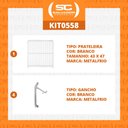 Ver imagem 3 de KIT - 1 Prateleira Branca Visa VN25/28 VB25/28 VF28 + 4 Ganchos Suporte - Metalfrio
