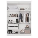 Ver imagem 4 de Guarda-roupa Casal 4 Portas 2 Gavetas França