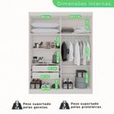 Ver imagem 6 de Guarda-roupa Casal 4 Portas 2 Gavetas França