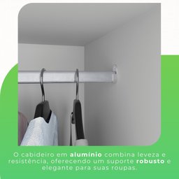 Guarda-roupa Casal 4 Portas 2 Gavetas França - 10
