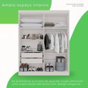 Ver imagem 2 de Guarda-roupa Casal 4 Portas 2 Gavetas França