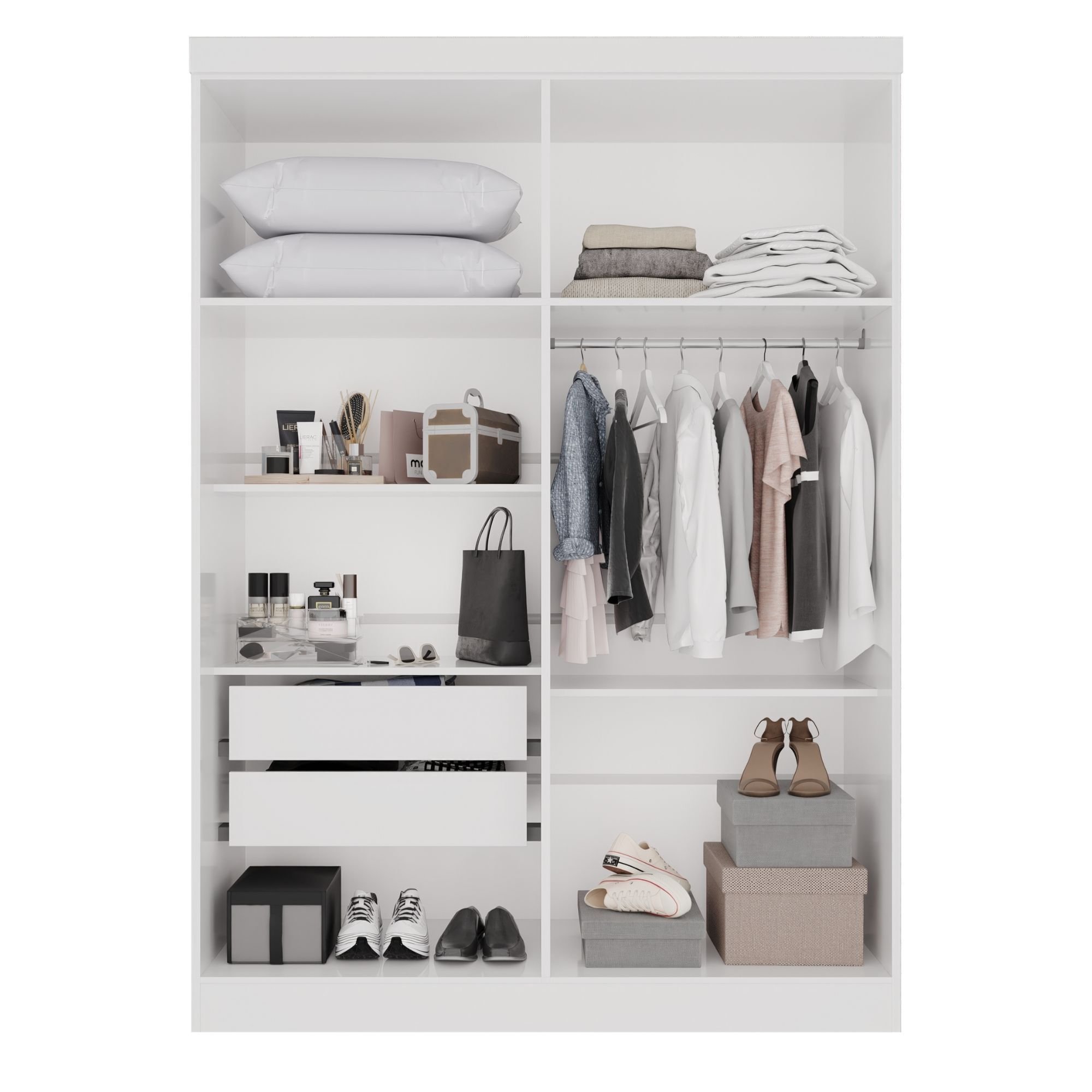 mogmarie claire 白衣 Mサイズ　上下2組セット Guarda Roupa Casal 2 Portas de Correr 6 Gavetas Veneza Premium