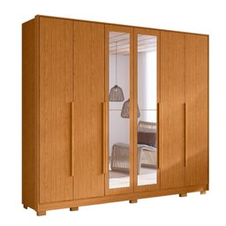 Guarda Roupa Casal com Espelho 6 Portas 6 Gavetas Fascínio  - 2