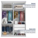 Ver imagem 5 de Guarda Roupa Solteiro Premium Bella 138cm com Espelho 2 Portas 2 Gavetas Espresso Móveis