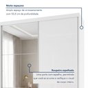 Ver imagem 6 de Guarda Roupa Solteiro Premium Bella 138cm com Espelho 2 Portas 2 Gavetas Yescasa Branco