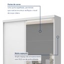 Ver imagem 3 de Guarda Roupa Solteiro Premium Bella 138cm com Espelho 2 Portas 2 Gavetas Espresso Móveis