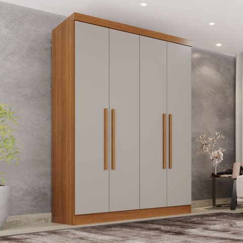 Guarda-roupa Casal 4 Portas 2 Gavetas França