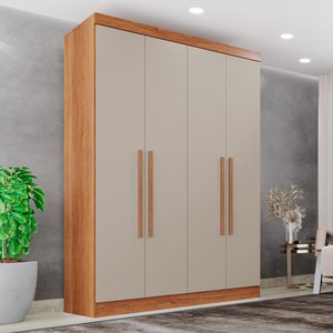 Guarda-roupa Casal 4 Portas 2 Gavetas França